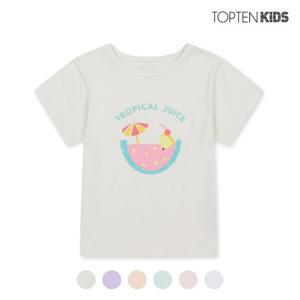 [탑텐키즈][탑텐키즈] 여아 더블시퀸 반팔티_MKD2TS2101