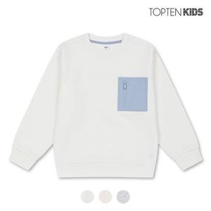 [탑텐키즈][탑텐키즈] 남아 화섬 포켓 맨투맨_MKD1TR1201