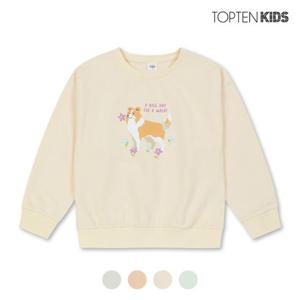 [탑텐키즈][탑텐키즈] 여아 테리 그래픽 맨투맨_MKD1TR2101