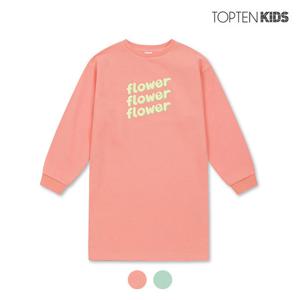 [탑텐키즈][탑텐키즈] 여아 테리 크루넥 원피스 A_MKC1OO2002