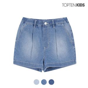 [탑텐키즈][탑텐키즈] 여아 3부 베이직 데님 쇼츠_MKD2DH2211