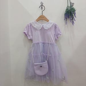 [치크]가방 SET꽃자수 반팔 샤 원피스 CKOM25580