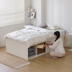 휴먼앤퍼니처 밀러 무헤드 슬라이딩 빅수납 침대 프레임 SS