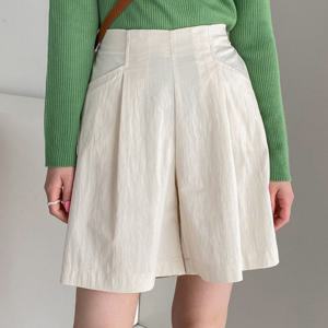 샵앤) 국산 여성 시원한 여름 A라인 뒷밴딩 여름 반바지 ATT-WPT-4483-블랙