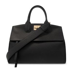 살바토레 페라가모 라지 스튜디오 소프트백 블랙 211772 752737