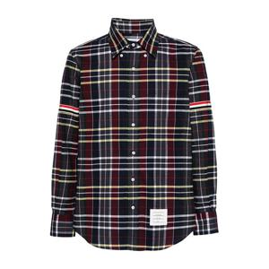 톰브라운 헌팅 타탄 코튼 플란넬 셔츠 블루 MWL301O F0659 996