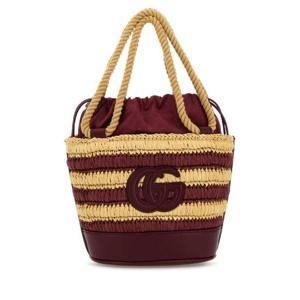 GUCCI Two tone raffia mini Gucci Summer bucket bag 834935FAEQC 8449