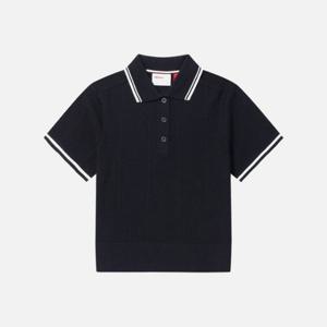 윌슨반팔티 JQS W241102TPS42-BKA 여성 니트 반팔 폴로 티셔츠