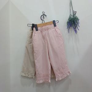 [치크]레이스가 달린 여름까지 입는 바지 CKTC2531G