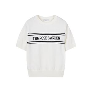 [폴햄]여성 원더쿨 라운드넥 자카드 워딩 반팔 니트(PHF4ET2100)