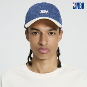 [엔비에이]선물추천 NBA 남녀공용 워싱 데님 소프트 볼캡 모자 N255AP274P