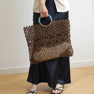 에드 유니크 라탄 토트백_PB1GB122