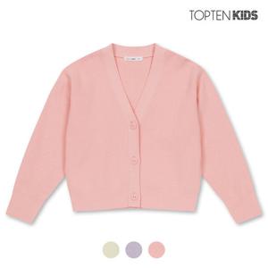[탑텐키즈][탑텐키즈] 여아 스웨터 브이넥 가디건_MKC1EC2001