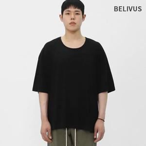 빌리버스 남성 반팔 티셔츠 루즈핏 30수 유넥 반팔티 BNE054