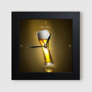 아트박스/꾸밈 ct932-시원한비어파티_미니액자벽시계