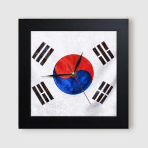 아트박스/꾸밈 it487-태극기_미니액자벽시계