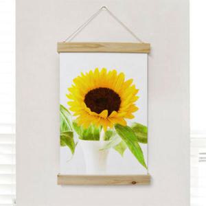 아트박스/꾸밈 th202-우드스크롤_40CmX60Cm-해바라기꽃그림1