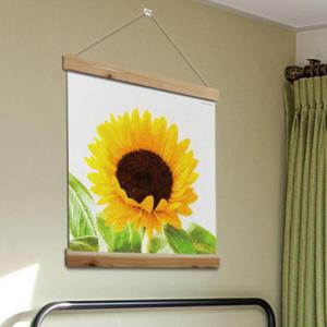 아트박스/꾸밈 th205-우드스크롤_60CmX60Cm-해바라기꽃그림1