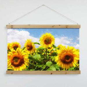 아트박스/꾸밈 th259-우드스크롤_90CmX60Cm-해바라기꽃그림8