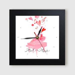 아트박스/꾸밈 ct866-파스텔음악감성_미니액자벽시계