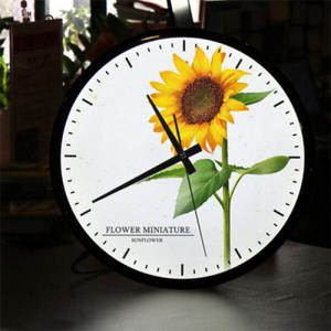 아트박스/꾸밈 nf006-LED시계액자35R_재물복해바라기