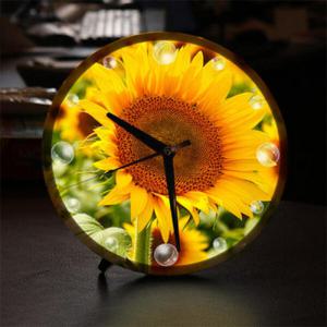 아트박스/꾸밈 nf087-LED시계액자25R_풍수부귀해바라기
