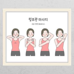 아트박스/꾸밈 tl060-림프관마사지_창문그림액자