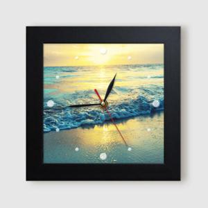 아트박스/꾸밈 ct992-고요한저녁의바다_미니액자벽시계