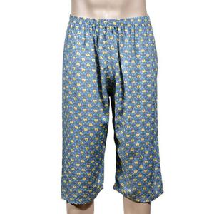 깔끔한 프린팅 남성 레이온 8부 파자마 잠옷 바지