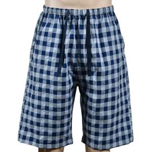 편안한 착용감 남성 체크 밴딩 7부 파자마 잠옷 바지