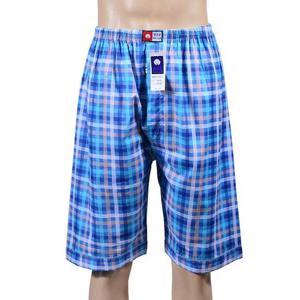 편안한 데일리 남성 체크 8부 면 파자마 잠옷 바지