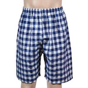 심플한 남성 체크 패턴 특면 CP 5부 파자마 잠옷 바지