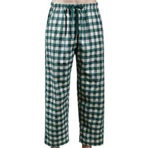 베이직 체크 남성 9부 사계절 파자마 잠옷 바지