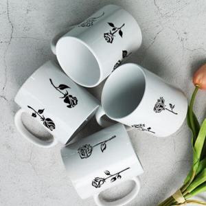 아트박스/꾸밈 cf981-디자인머그컵4p-16가지의장미꽃송이