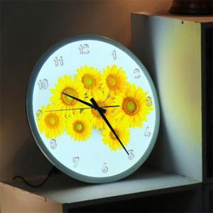 아트박스/꾸밈 ng428-LED시계액자35R_밝게빛나는꽃해바라기