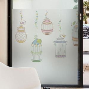 아트박스/꾸밈 ij952_m-무점착유리시트_새장패턴_글라스티트지