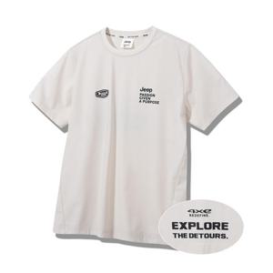 [지프]공용 뒷판 절개 기능성 반팔티셔츠(JQ2TSU143)