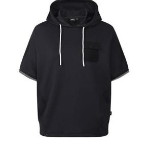 JDX HC12 포켓포인트 우븐 믹스 후드티 X2TSV6561BK