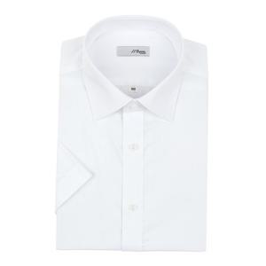 [에스티듀퐁(셔츠)]화이트 스트레치 솔리드 일반핏 반소매 셔츠 SE5MM12HS703SWH