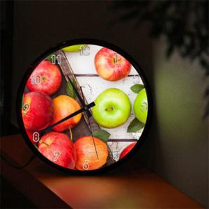 아트박스/꾸밈 nf416-LED시계액자35R_풍수행운의사과