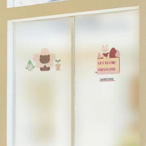 아트박스/꾸밈 gb364-큐티베어앤래빗_유리문시트지