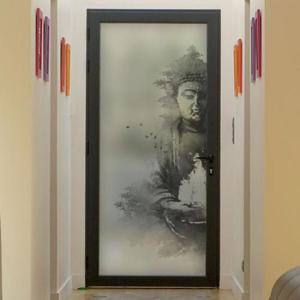 아트박스/꾸밈 gb360_m-무점착유리시트_전통동양화_유리문시트지