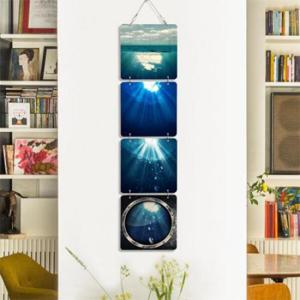 아트박스/꾸밈 nm548-멀티아크릴액자_햇빛여름바다(4단소형)