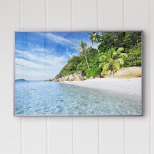 아트박스/꾸밈 cq381-푸른바다여행_중형메탈액자