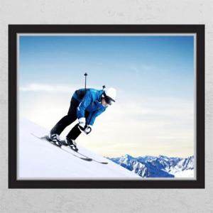 아트박스/꾸밈 bc695-겨울스포츠(스키)_창문그림액자