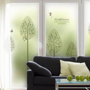 아트박스/꾸밈 gb883_m-무점착유리시트_버드앤포레스트_유리문시