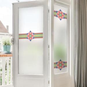 아트박스/꾸밈 gb886_m-무점착유리시트_전통문양띠_유리문시트지