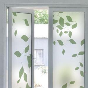 아트박스/꾸밈 gb907_m-무점착유리시트_흩날리는나뭇잎_유리문시