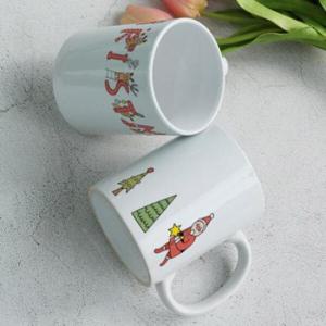 아트박스/꾸밈 bh204-디자인머그컵2p-크리스마스산타루돌프