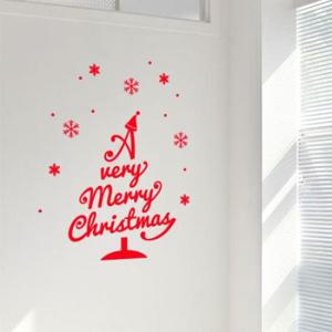 아트박스/꾸밈 ga954-눈내리는크리스마스트리02_그래픽스티커